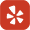 Yelp icon with link